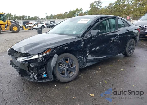 2021 Hyundai Elantra Sel z USA, uszkodzony, nr VIN 5NPLS4AGXMH052030